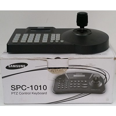 Samsung Techwin SPC-1010 PTZ Control Keyboards - Lot of Two