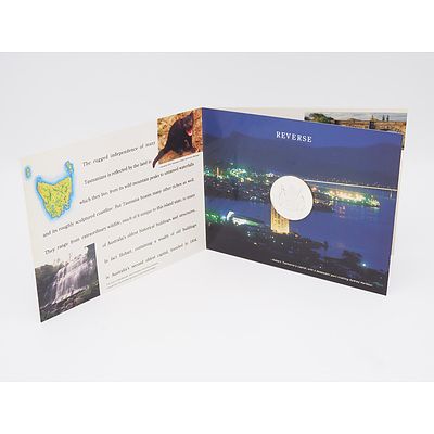 1991 Tasmanian Ten Dollar Silver Proof Coin - Uncirculated