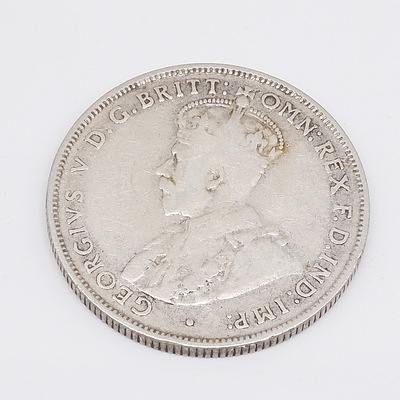 1934 Australian One Florin Two Shillings .925 Silver