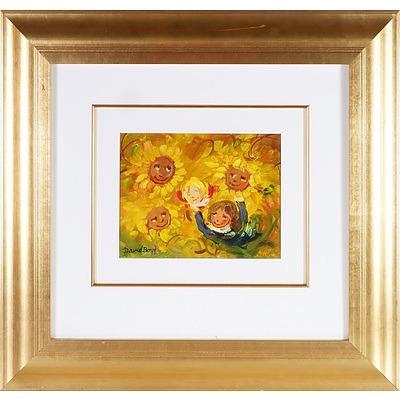 David Boyd (1924-2011) Faces of Spring, Oil on Board