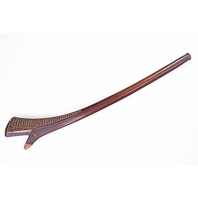 Antique Fijian Hardwood Club, Sali, 19th Century