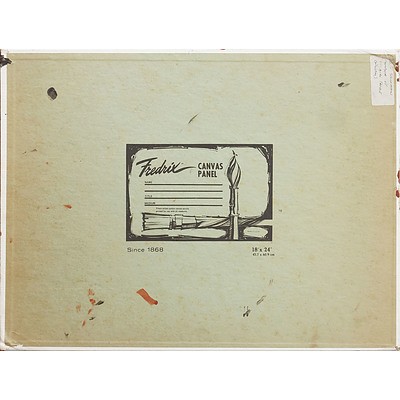 Billy Stockman Tjapaltjarri (Anmatyerr c.1927-) Snake Totem c.1979, Acrylic on Artist's Board 