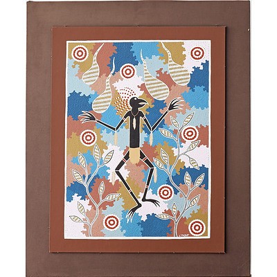 Lenny Talbot (Dates Unknown) Acrylic on Canvas Board