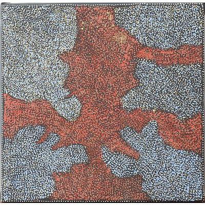 Lorna Purvis Penangke (1935-) Acrylic on Canvas