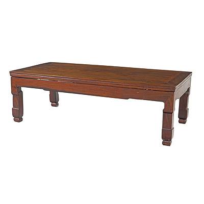 Chinese Hongmu Rosewood Kang Table, 19th or Early 20th Century