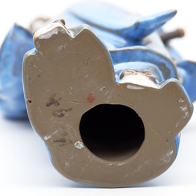 Chinese Shiwan Pottery Figure of a Warrior, Late 20th Century