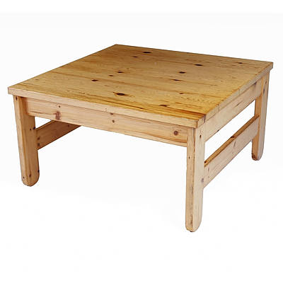 1970s Pine Coffee Table, Purchased in Denmark