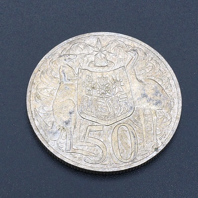 Australian Round 1966 Silver 50 Cent Coin