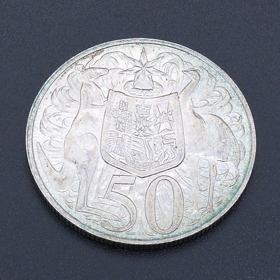 Australian Round 1966 Silver 50 Cent Coin