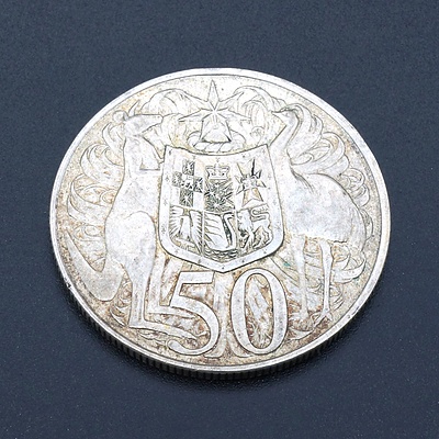 Australian Round 1966 Silver 50 Cent Coin