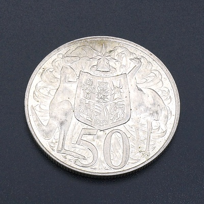 Australian Round 1966 Silver 50 Cent Coin