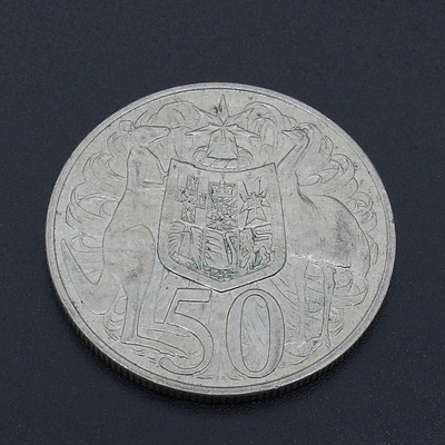 Australian Round 1966 Silver 50 Cent Coin