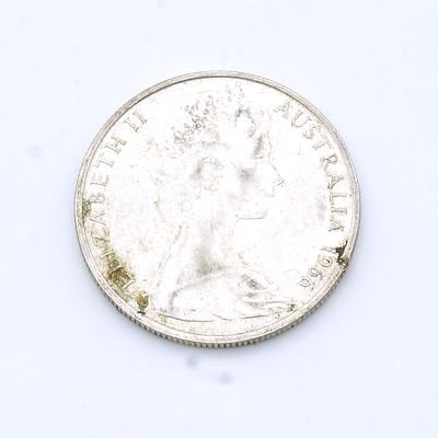 Australian Round 1966 Silver 50 Cent Coin