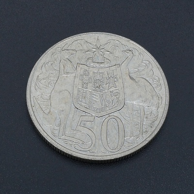Australian Round 1966 Silver 50 Cent Coin