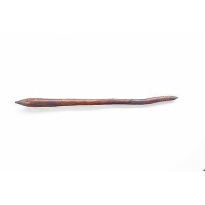 Aboriginal Club, with Grooved Decoration, 19th/20th Century
