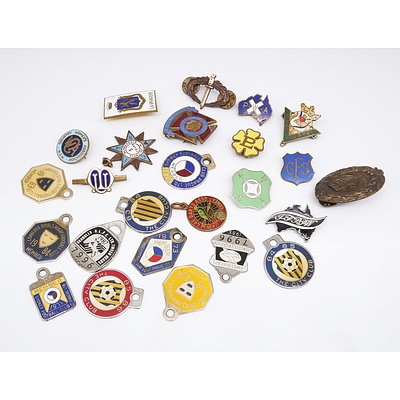 Group of 25 Assorted Badges