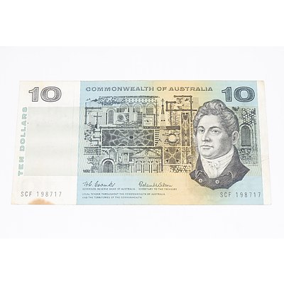 1966 Australia Ten Dollar Banknote Coombs/Wilson