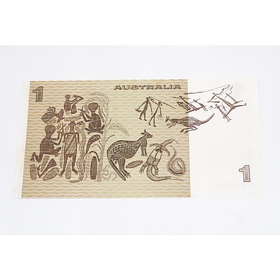 1977 Australia One Dollar Knight/Stone