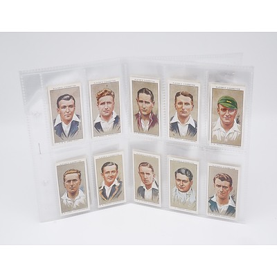 1934 Test Cricketers Cigarette Cards - Complete Set