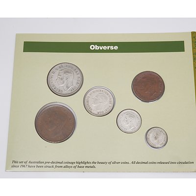 Australian Coinage of King George VI 1938 - 1952