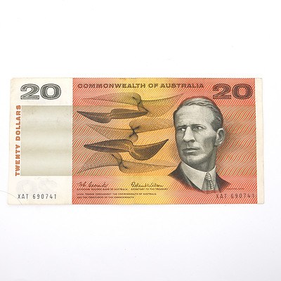 Commonwealth of Australia Coombs/ Wilson $20 Paper Note
