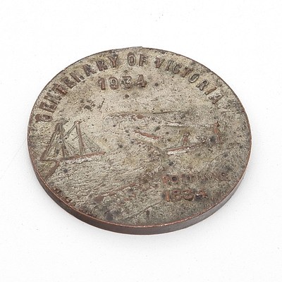 1934-35 Australia Centenary of Melbourne & Victoria Medallion