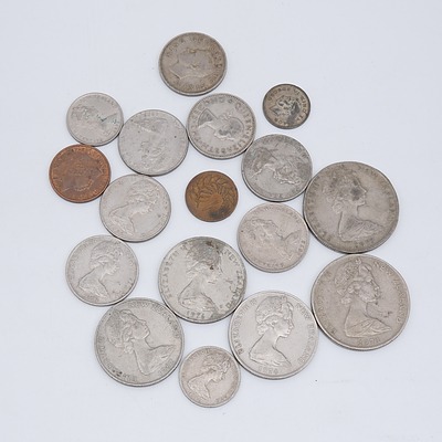 Large Group of World Coins and Banknotes
