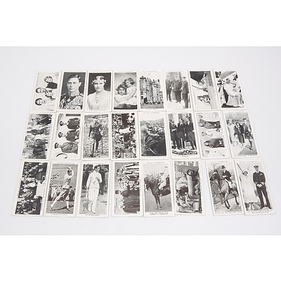 1937 Our King & Queen Cigarette Cards (Full Set) and 4x 1989 Nooroo NSW $2.00 Gardens Specimen Stamps