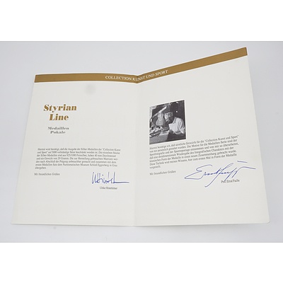 Six Famous Austrian Sport Stars Coin Set By World Renown Austrian Painter and Sculptor Prof. Ernst Fuchs