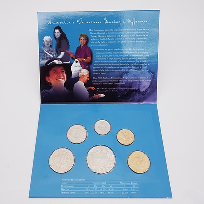 2003 Australia's Volunteers Making a Difference Six Coin Uncirculated Coin Set