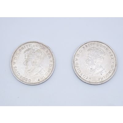 Two 1927 Australian Parliament Florins