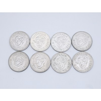 Eight Australian Shillings 1946 - 1961