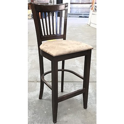 Walnut Kitchen Stool