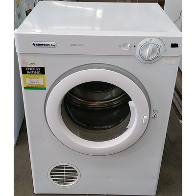 Simpson 6KG Ezi Loader Clothes Dryer