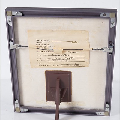 Sonia Gilbert, De Haut Eu Bas, Linocut, Edition 9/200