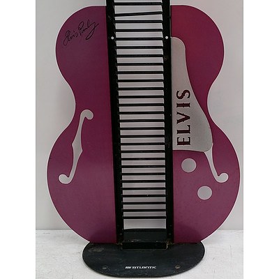 Elvis Presley (Facsimile Signed) Guitar Shaped CD Rack