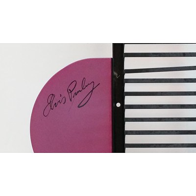 Elvis Presley (Facsimile Signed) Guitar Shaped CD Rack