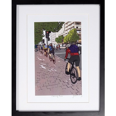 Morning Rush, Signed Offset Print