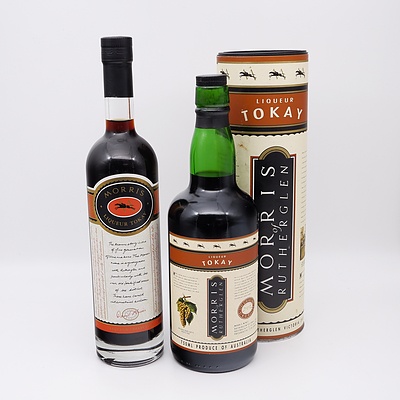 Two Bottles of Morris of Rutherglen Liqueur Tokay 500ml and 750ml