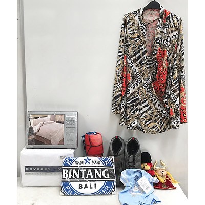 Pallet Lot of Women's & Kids Clothing, Shoes, Homewares & Toys