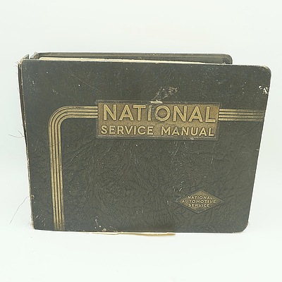National Service Manual For American Cars, Compiled by the National Automotive Service, San Francisco, 1937