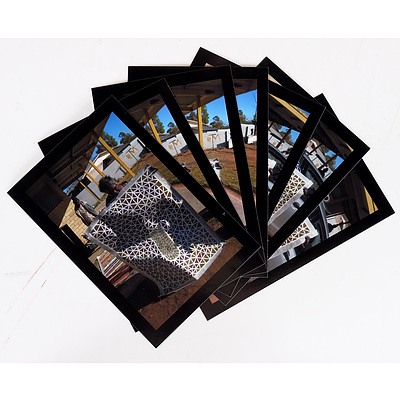 June Bird Ngale (Working c1988-) Rockholes Oil on Canvas