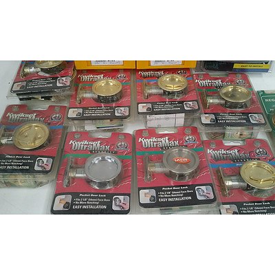 Privacy Door Sets, Security Locks, Barrel Bolts - Lot of 16 - New
