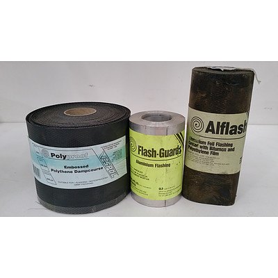 Vespol Dampcourse and Flashing - Lot of Three Rolls - New