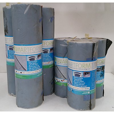 Smartform Flexible Roof Flashing and All Purpose Repair Tape - Lot of Six Rolls - New - RRP $750.00