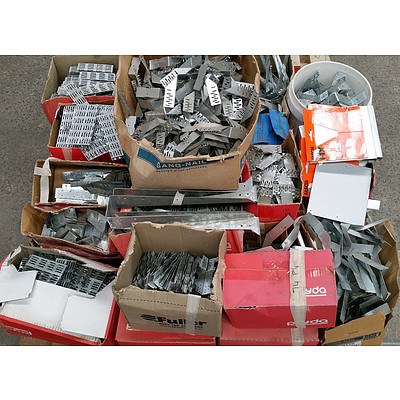 Selection of Face Mounts, Joist Hangers and Gang Nails - New