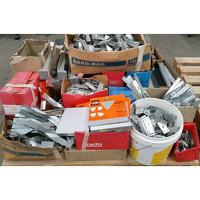 Selection of Face Mounts, Joist Hangers and Gang Nails - New