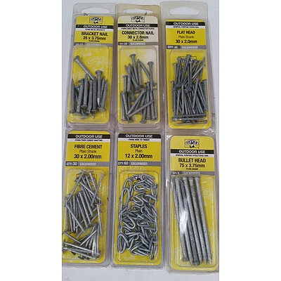 Selection of Otter Brand Nails and Staples - New