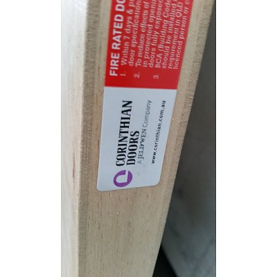 Corinthian Doors Solid Core MDF Hinged One Hour Fire Door(2230mm x 820mm x 35mm) - New