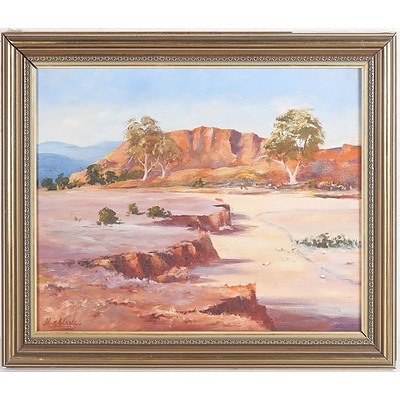 M.E.Clarks Australian Landscape Oil on Board